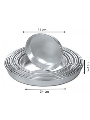 34 cm Alüminyum Yuvarlak Tepsi